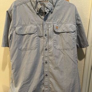 Carhartt Blue Casual Button Down Shirt